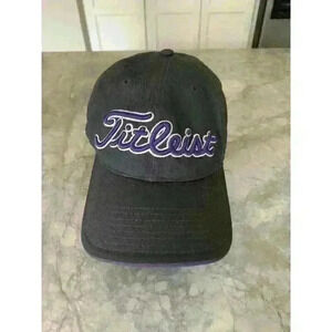 Titleist ProV1 FJ FootJoy Golf Pro Grey Hat Strapback Patch Adjustable Cap